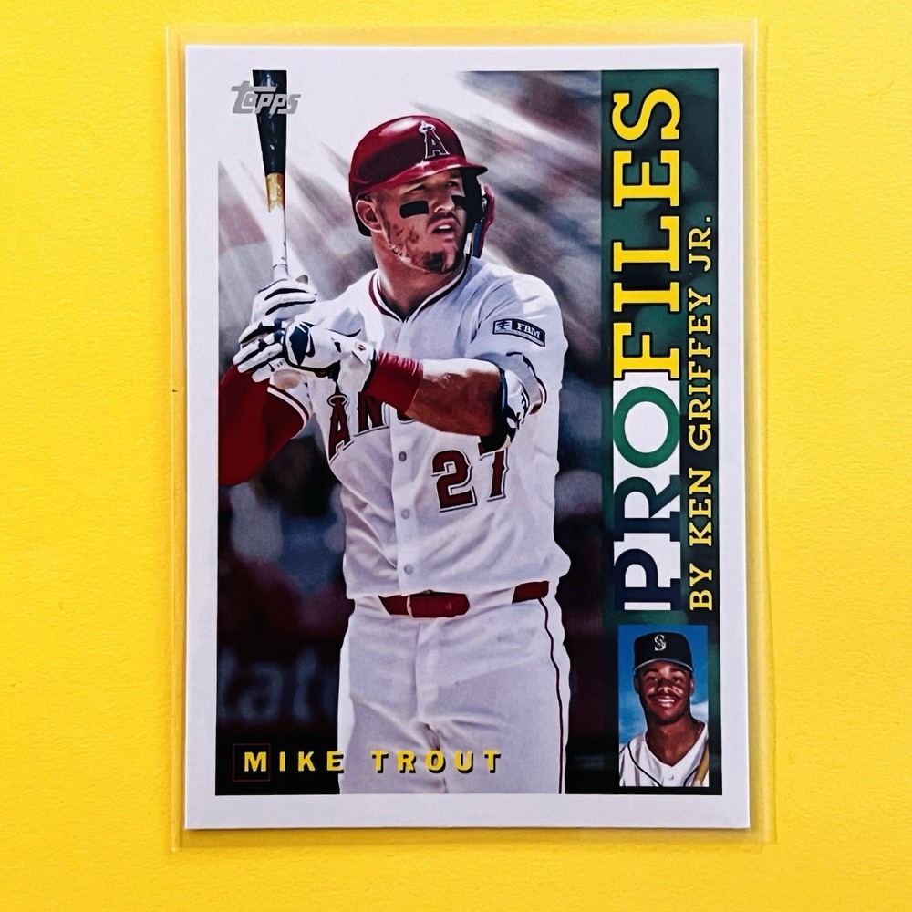 2026 Topps Series 1 Mike Trout ProFiles TP-2 Angels Ken Griffey Jr‎ Insights